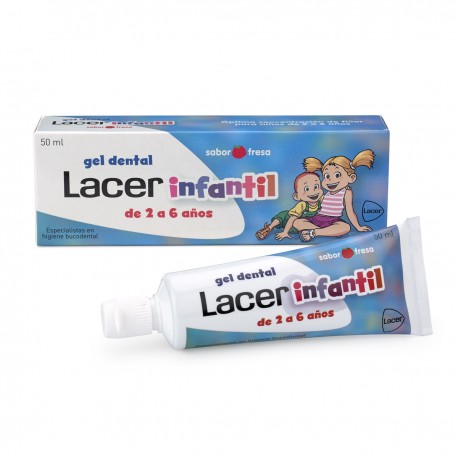 Gel dentífrico LACER infantil fresa 75 ml  