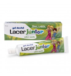 Gel dentífrico LACER Júnior menta 75 ml 