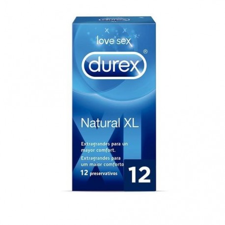 Durex Preservativos Natural XL 12 unidades 