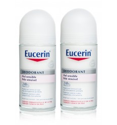 Eucerin Desodorante Piel Sensible Roll-On 24h duplo 50 ml