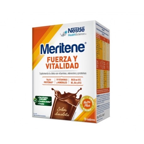 MERITENE® BATIDO - CHOCOLATE 15 sobres x 30 gr