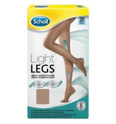 Medias de compresión ligera hasta cintura (panty) Scholl Light Legs 20 DEN color carne Talla L