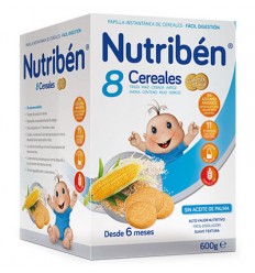 Nutribén® Papilla 8 Cereales galletas María 600 gr