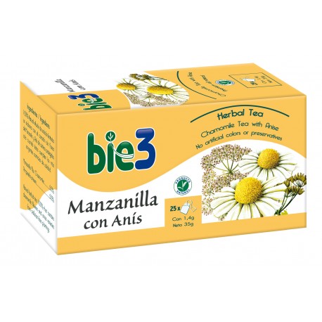 Bie3 Manzanilla con Anís 25 infusiones