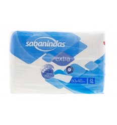 SABANINDAS Protector absorbente Pequeño 60x40 cm 25 unidades