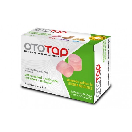 Tapones para oidos OTOTAP Silicona moldeable 6 unidades