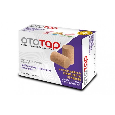 Tapones para oidos OTOTAP Espuma especial de polimero 6 unidades