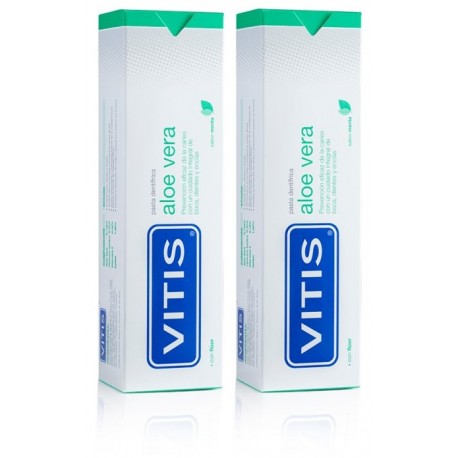 VITIS® aloe vera menta pasta dentífrica 2 x 125ml
