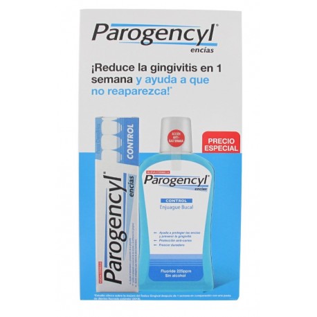 Parogencyl Pack dentífrico encías control 25 ml  colutorio bucal encías 500 ml