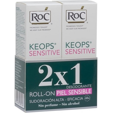 RoC® KEOPS® Desodorante Piel Sensible Roll-on Duplo 2x30 ml