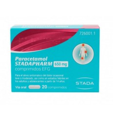 Paracetamol STADAPHARM 650 mg 20 comprimidos