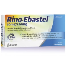 Rino-Ebastel 10mg/120mg 7 cápsulas duras