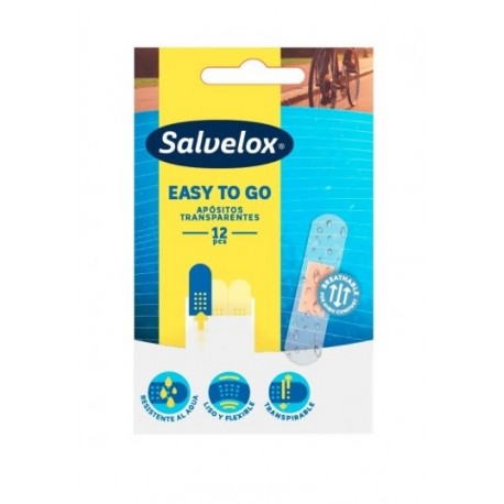 Salvelox easy to go 12 tiritas transparentes