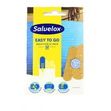 Salvelox easy to go 12 tiritas resistentes al agua