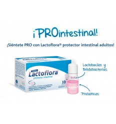 Lactoflora protector intestinal adultos sabor fresa10 frascos monodosis