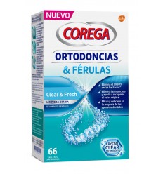 Corega Ortodoncias & Férulas 66 tabletas limpiadoras