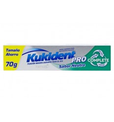 Adhesivo para prótesis dentales Kukident Complete Neutro formato ahorro 70 gr