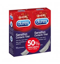 Durex Duplo Preservativos Sensitivo Contacto total 24 unidades