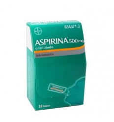 ASPIRINA 500 MG 10 SOBRES GRANULADO ORAL