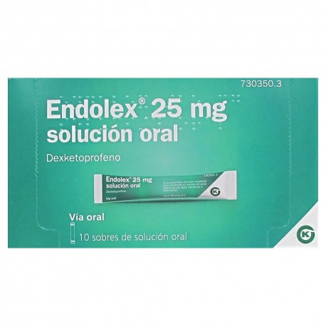 ENDOLEX 25 MG 10 SOBRES SOLUCION ORAL 10 ML