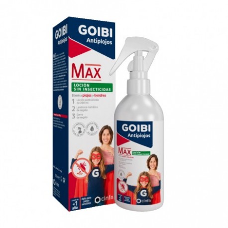 GOIBI MAX LOCION ANTIPIOJOS SIN INSECTICIDAS 1 ENVASE 200 ML