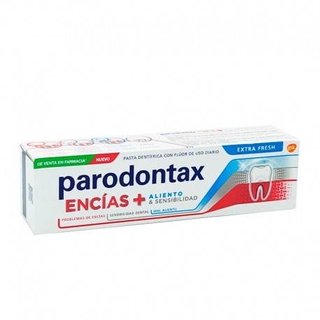 PARODONTAX ENCIAS  ALIENTO & SENSIBILIDAD  EXTRA FRESH 1 TUBO 75 ML