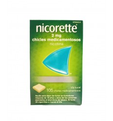NICORETTE 2 MG 105 CHICLES MEDICAMENTOSOS