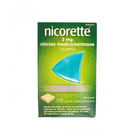 NICORETTE 2 MG 105 CHICLES MEDICAMENTOSOS