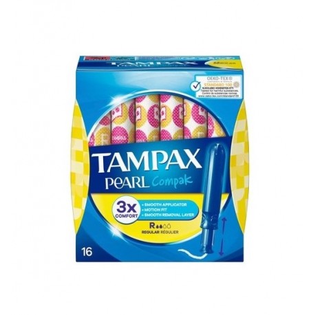 Tampones TAMPAX Pearl Compak Regular 18 unidades