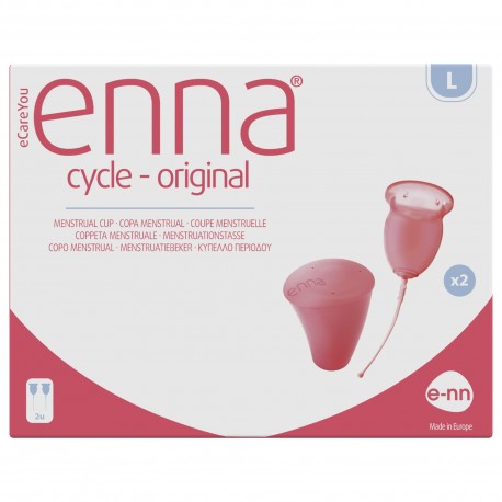 ENNA CYCLE ORIGINAL COPA MENSTRUAL Talla L x 2 copas menstruales
