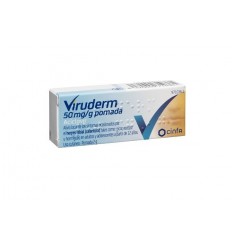 VIRUDERM 50 mg/g pomada 2 gr