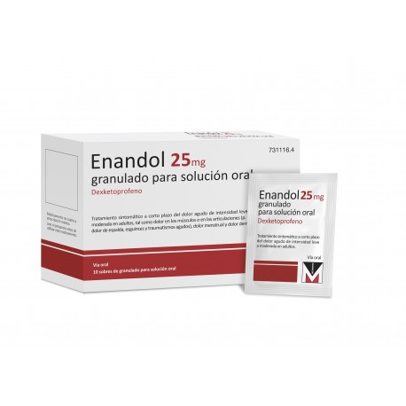 ENANDOL 25 mg 10 SOBRES GRANULADO PARA SOLUCION ORAL