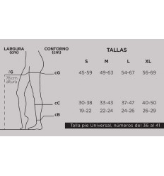 Farmalastic Compresión Ligera Panty 15-20 mm Hg negro talla L