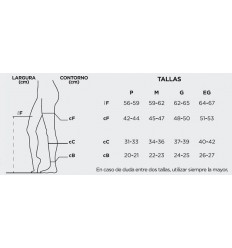 Farmalastic Compresión Normal 22-29 mmHg Media Larga Banda De Silicona y Puntera Abierta (A-D) camel talla G