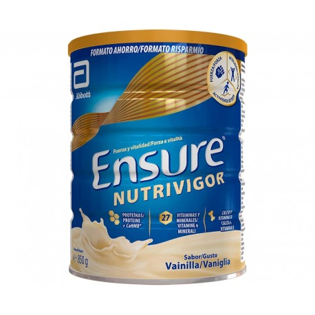 ENSURE® NUTRIVIGOR EN POLVO SABOR VAINILLA 850 gr 