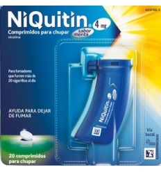 Niquitin 4 mg sabor menta 20 comprimidos para chupar