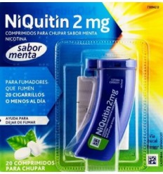 Niquitin 2 mg sabor menta 20 comprimidos para chupar