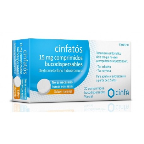 Cinfatós 15 mg 20 comprimidos bucodispersables