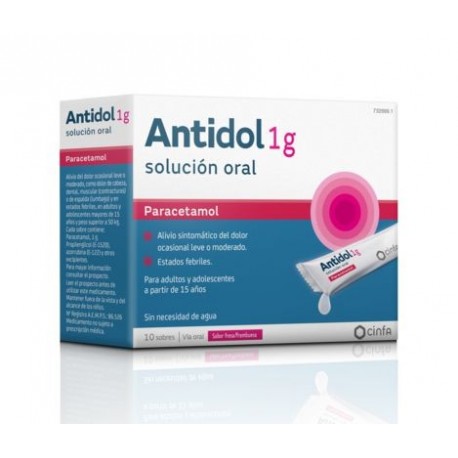 Antidol solución oral 1 gr