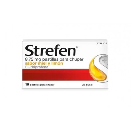STREFEN 8,75 mg sabor miel y limón 16 pastillas para chupar 