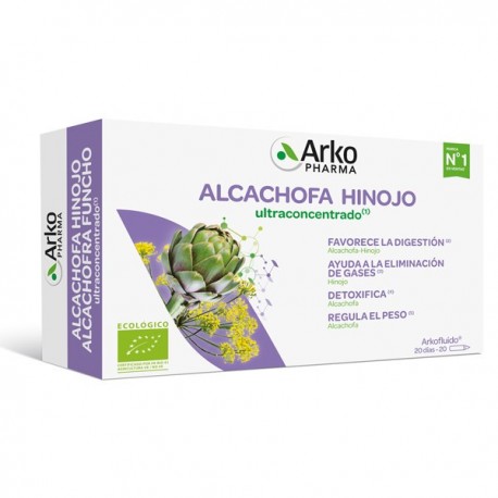 Arkofluido Alcachofa-Hinojo BIO 20 ampollas