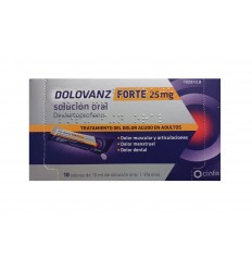 DOLOVAZ FORTE solución oral 25 mg