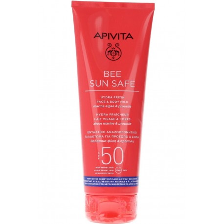 APIVITA BEE SUN SAVE HYDRA FRESH FACE & BODY MILK SPF 50 100ML